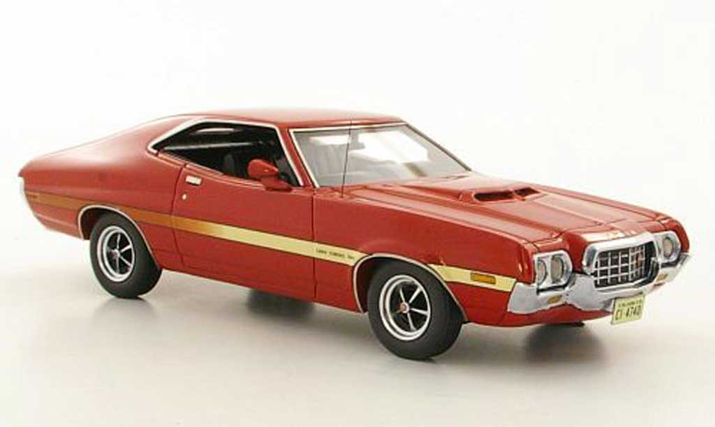 Ford Gran Torino 1/43 Neo Sport SportsRoof rood 1972 modelauto