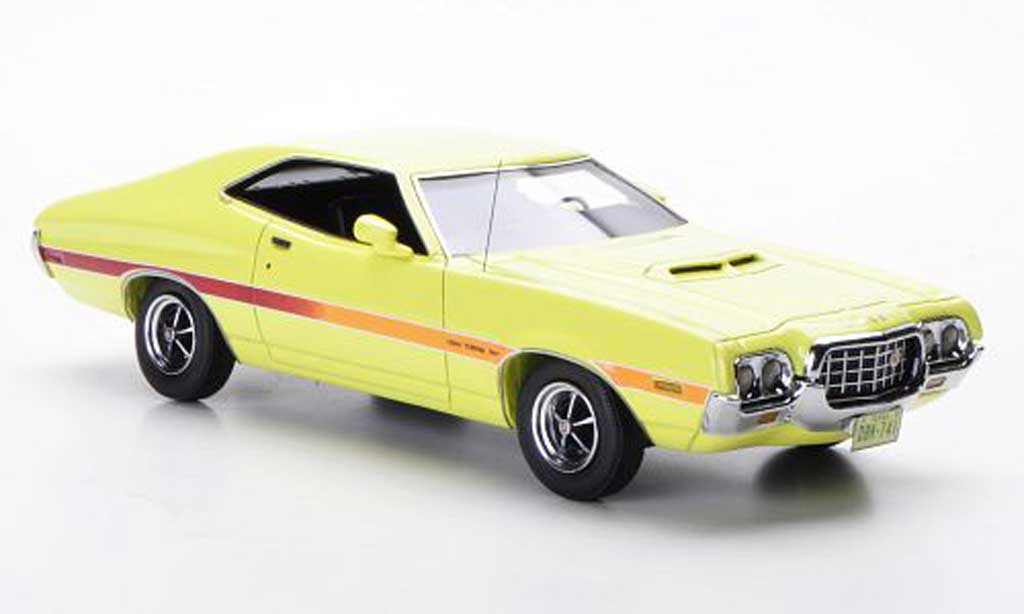 Ford Gran Torino 1/43 Neo Sport geel 1977 modelauto