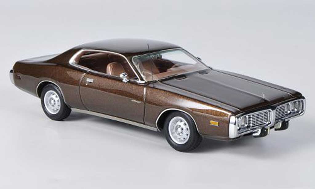 Dodge Charger 1973 1/43 Neo 1973 bruin modelauto