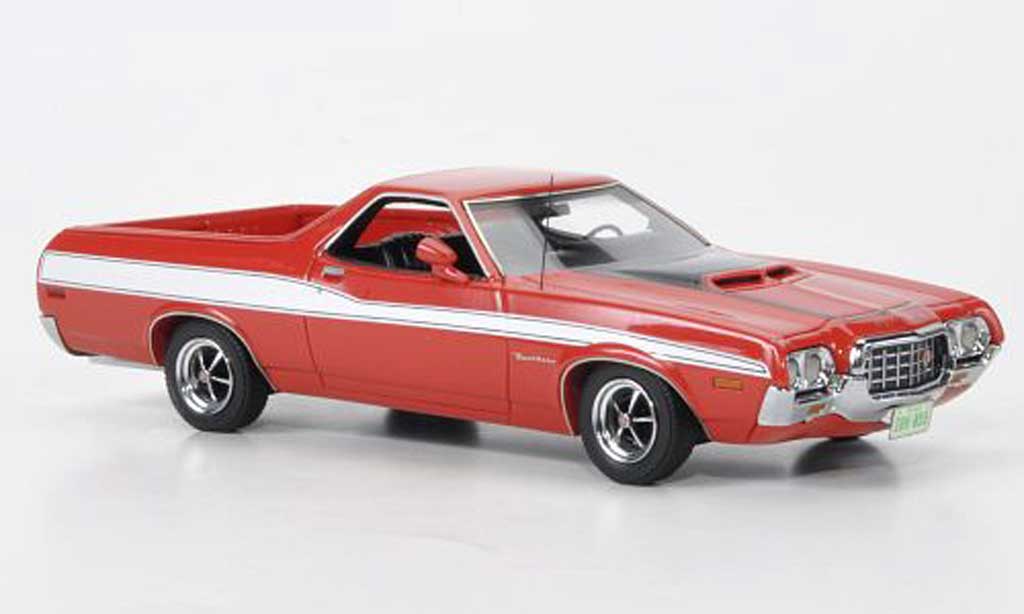 Ford Ranchero 1/43 Neo GT rood/zwart/wit 1972 modelauto