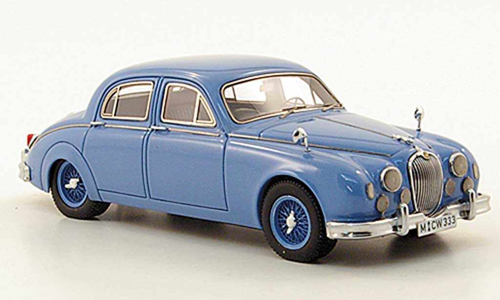 Jaguar MK 1 1/43 Neo 1 3.4 blauw limited edition 1955 modelauto