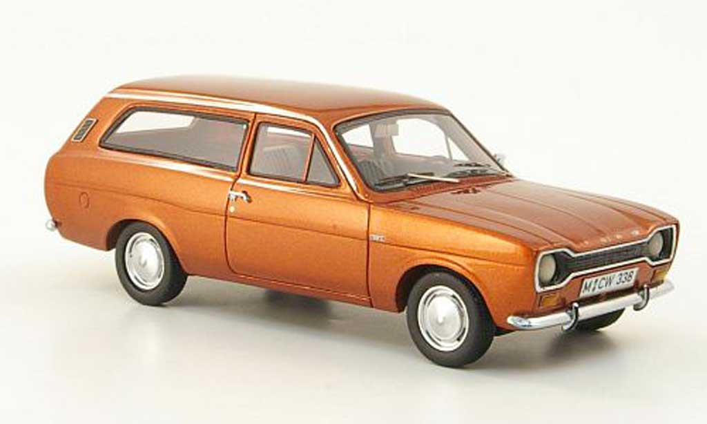 Ford Escort MK1 1/43 Neo MK1 1300 L Turnier bruin limited edition 1971 modelauto