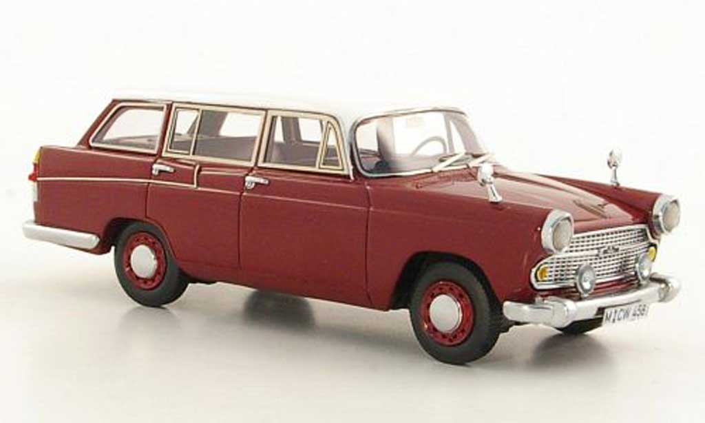 Austin A60 1/43 Neo Cambridge Countryman rood/wit LHD limited edition 1966 modelauto