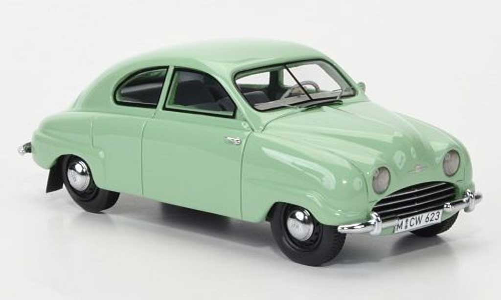Saab 92B 1/43 Neo grun limited edition 1952 modelauto