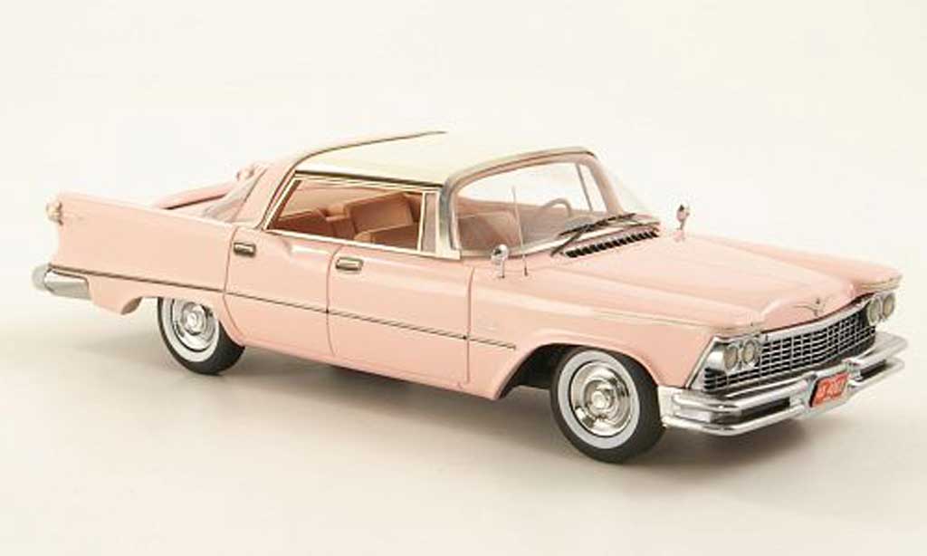 Imperial Crown Southampton 1/43 American Excellence 4-portes HardTop pink/wit limited edition 1957 modelauto