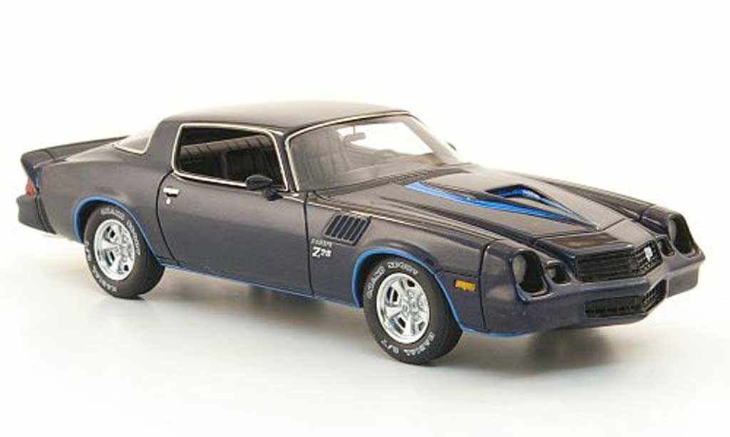 Chevrolet Camaro Z28 1/43 American Excellence Z28 blauw avec blauwn Streifen lim. Aufl. 500 1978 modelauto