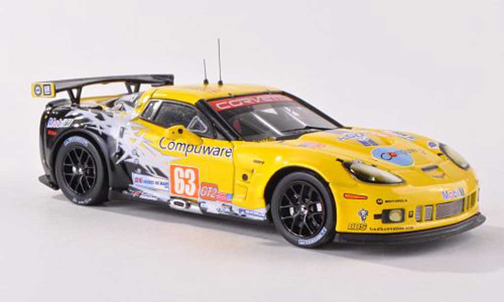 Chevrolet Corvette C6 1/43 IXO C6 ZR1 No.63 Team Chevy LMGT2 24h Le Mans 2010 J.Magnussen/J.O'Connell/A.Garcia modelauto