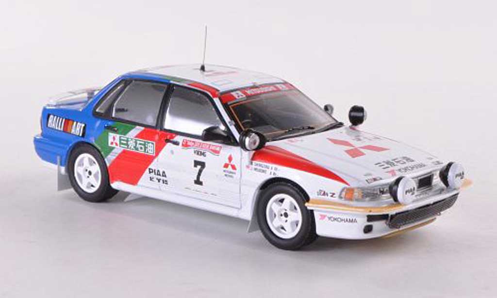 Mitsubishi Galant VR4 1/43 IXO VR4 Evo No.7 Ralliart Rally Elfenbeinkuste 1991 Shinozuka/Meadows modelauto
