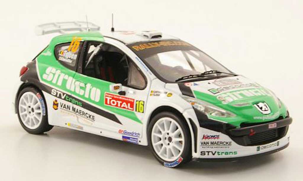 Peugeot 207 S2000 1/43 IXO S2000 No.16 Structo IRC Rally Ypern 2009 modelauto