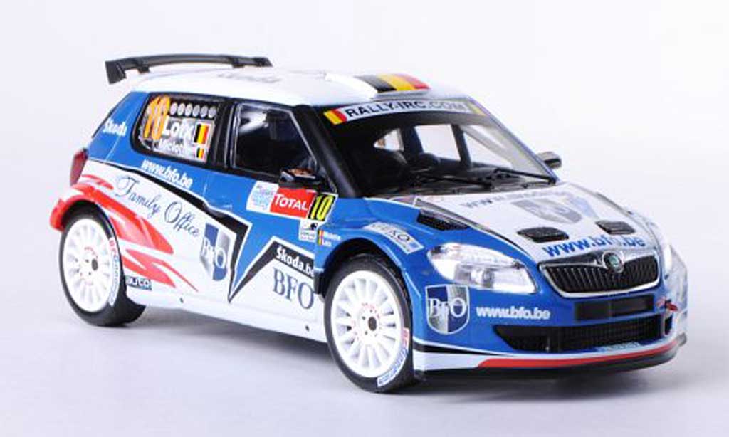 Skoda Fabia S2000 1/43 IXO S2000 No.10 BFO F.Loix / F.Miclotte Rally Ypern 2010 modelauto