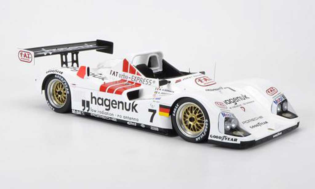 Porsche TWR 1/18 Spark Joest WSC 95 No.7 Hagenuk M.Alboreto / S.Johansson / T.Kristensen 24h Le Mans 1997 modelauto