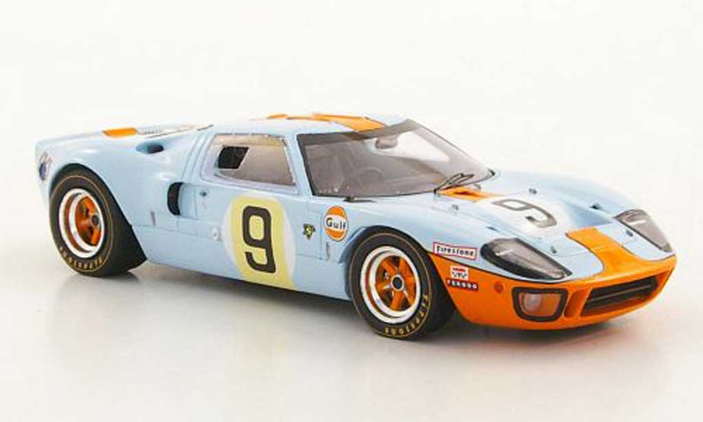 Ford GT40 1/43 Spark GT 40 No.9 Gulf P.Rodriguez / L.Bianchi Siegerfahrzeug 24h Le Mans 1968 modelauto