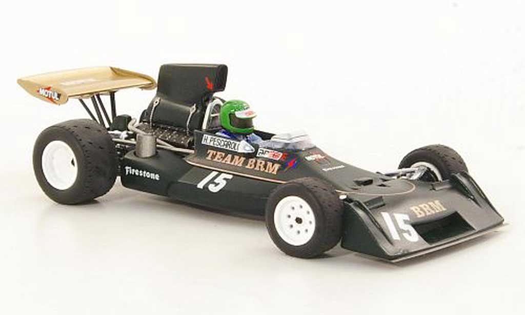 Brm P160 1/43 Spark E No.15 H.Pescarolo GP Zilverinien 1974 modelauto
