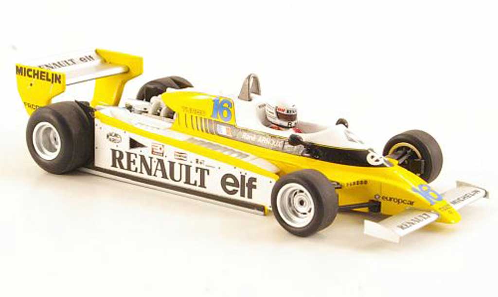 Renault F1 1980 1/43 Spark 1980 RE20 No.16 R.Arnoux GP Brasilien modelauto