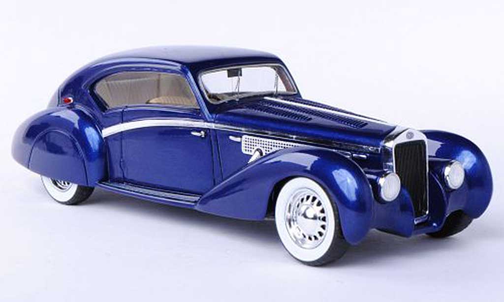 Delage D8-120 1/43 Spark Letourneur blauw 1938 modelauto