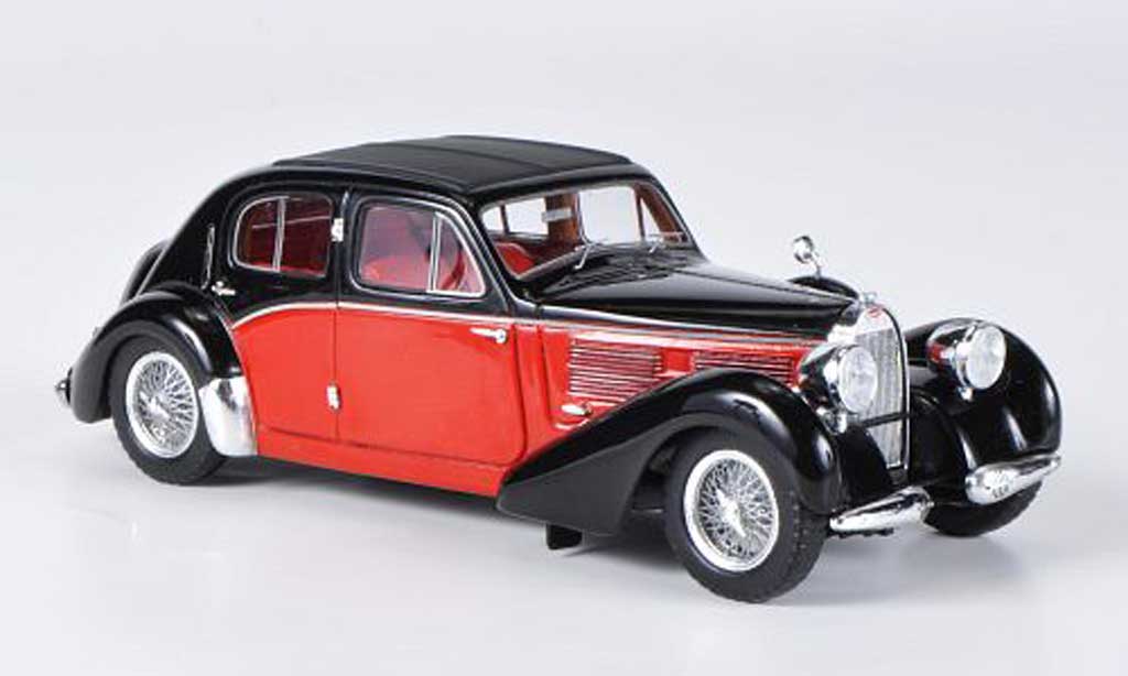 Bugatti 57 1/43 Spark Galibier zwart/rood 1939 modelauto