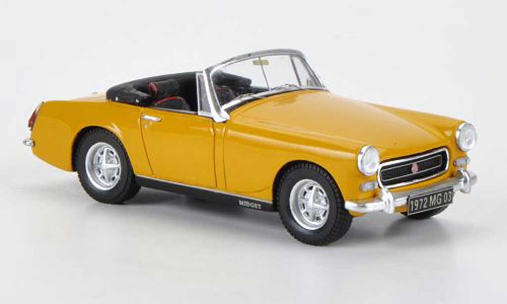 MG Midget 1972 1/43 Spark 1972 MK III geel modelauto