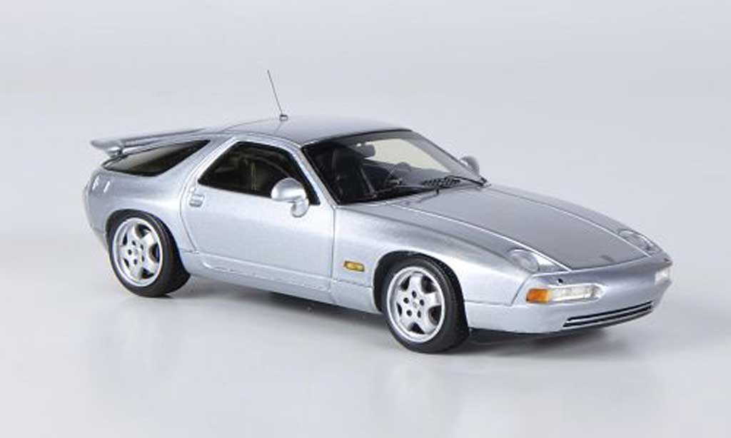 Porsche 928 1982 1/43 Spark 1982 GTS grijs modelauto