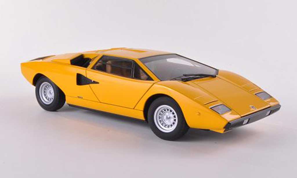 Lamborghini Countach LP 400 1/18 Autoart LP 400 geel 1974 modelauto