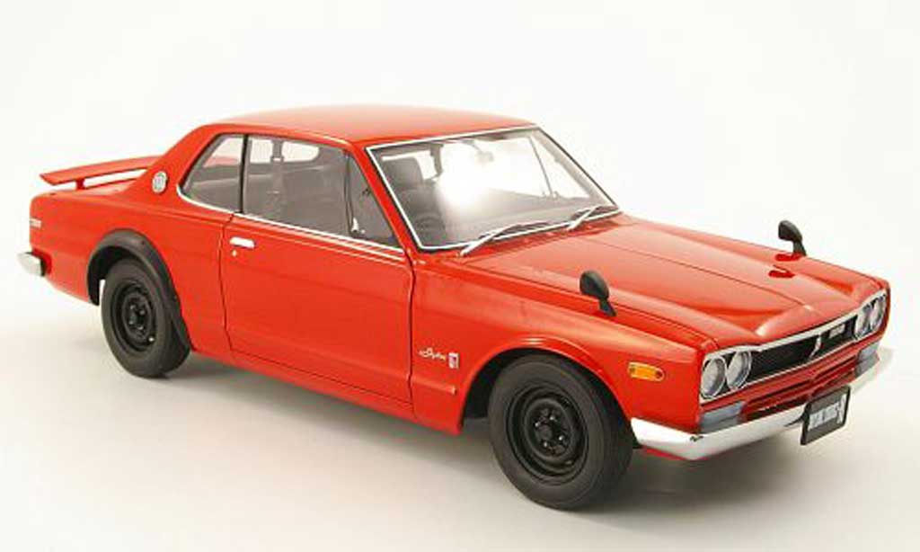 Nissan Skyline 2000 1/18 Autoart 2000 gt-r (kpgc 10) rood 1969 modelauto