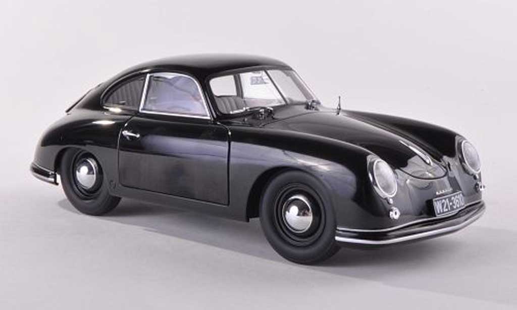 Porsche 356 1950 1/43 Autoart 1950 Ferdinand zwart modelauto