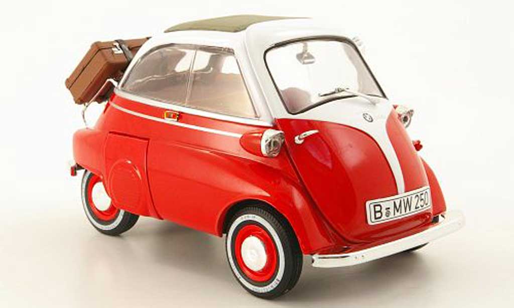 Bmw Isetta 1/18 Revell 250 rood/wit modelauto