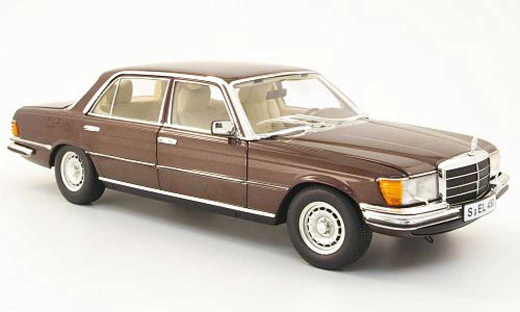 Mercedes 450 1/18 Revell sel (w116) bruin modelauto
