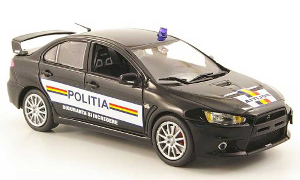 Mitsubishi Lancer Evolution X 1/43 Vitesse Evolution X Rumanische Politie 2009 modelauto