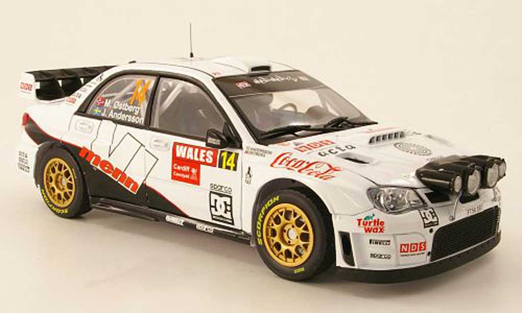 Subaru Impreza WRC 1/18 Sun Star WRC 2007 No.14 Rally Grossbritannien / Wales 2010 M.Ostberg / J.Andersson modelauto