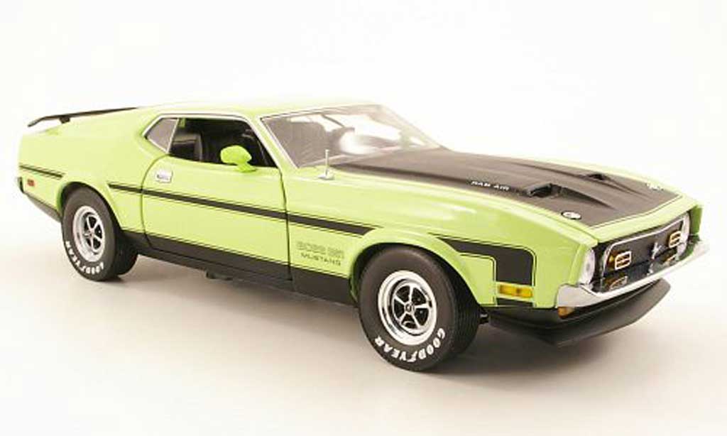 Ford Mustang 1971 1/18 Sun Star 1971 boss 351 groen modelauto