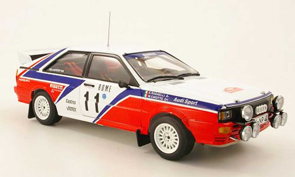 Audi Quattro Rallye 1/18 Sun Star Rallye No.11 R6 rallye Monte Carlo 1982 M.Cinotto/E.Radaelli modelauto