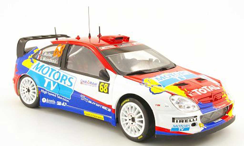 Citroen Xsara WRC 2010 1/18 Sun Star WRC 2010 no.68 motors tv rallye frankreich y.muller / g.mondesir modelauto