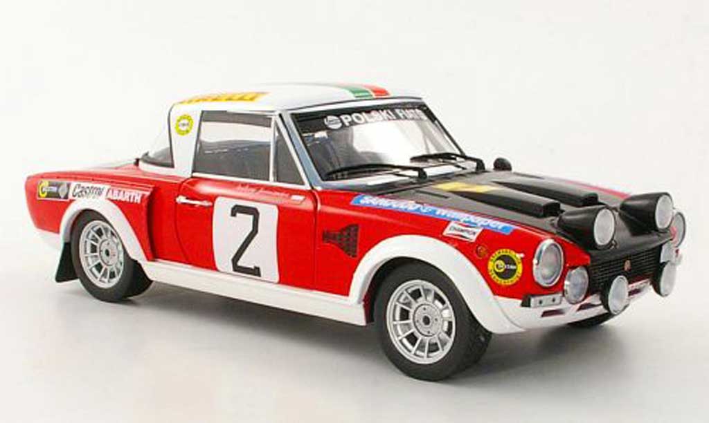 Fiat 124 Abarth 1/18 Sun Star Abarth No.2 A.Jaroszewicz / R.Zyszkowski Rally Warszawski 1974 modelauto