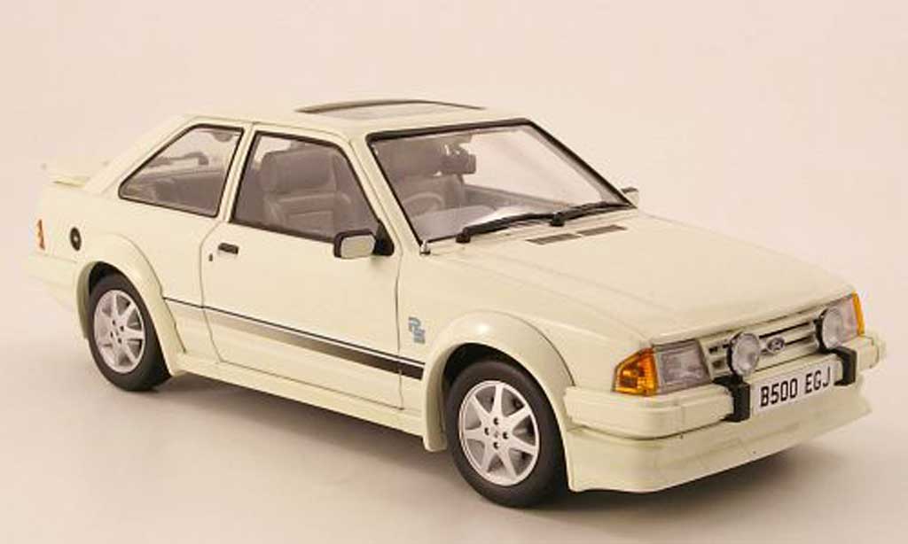 Ford Escort MK3 1/18 Sun Star MK3 Turbo wit RHD 1984 modelauto