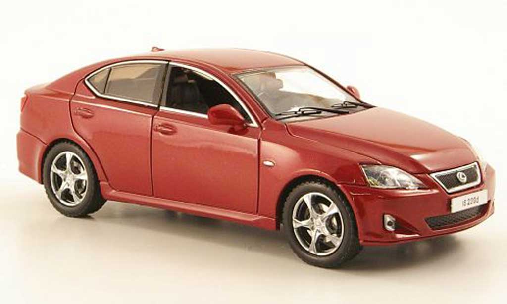 Lexus IS 220 1/43 J Collection 220 d rood 2008 modelauto