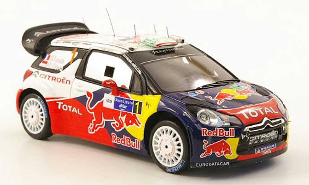 DS Automobiles DS3 WRC 2011 1/43 Spark WRC 2011 No.1 Red Bull Rally Mexiko modelauto