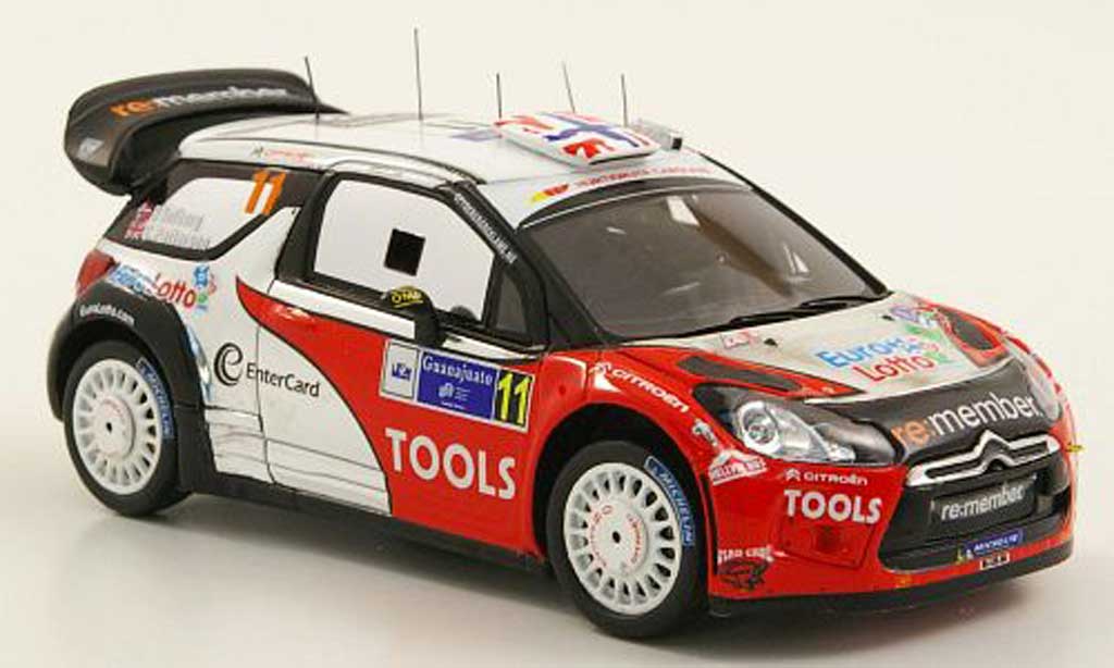 DS Automobiles DS3 WRC 2011 1/43 Spark WRC 2011 No.11 Tools/Eurolotto Rally Mexiko modelauto