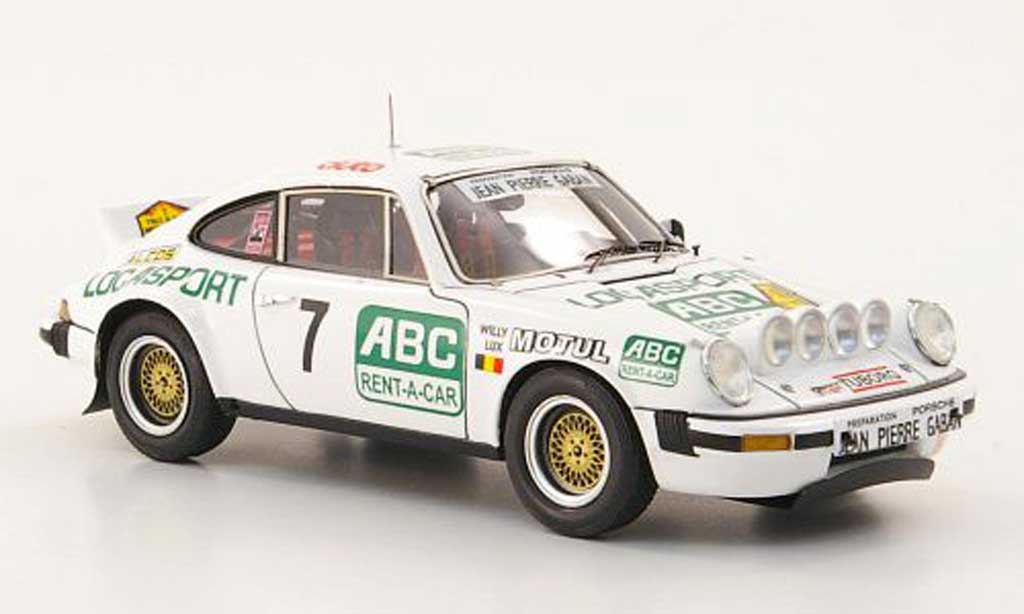 Porsche 930 1/43 Spark SC No.7 Locasport/ABC Rent-A-Car Rally Condroz 1981 modelauto