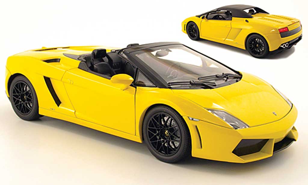 Lamborghini Gallardo LP560-4 LP560-4 1/18 Norev Spyder geel 2009 modelauto