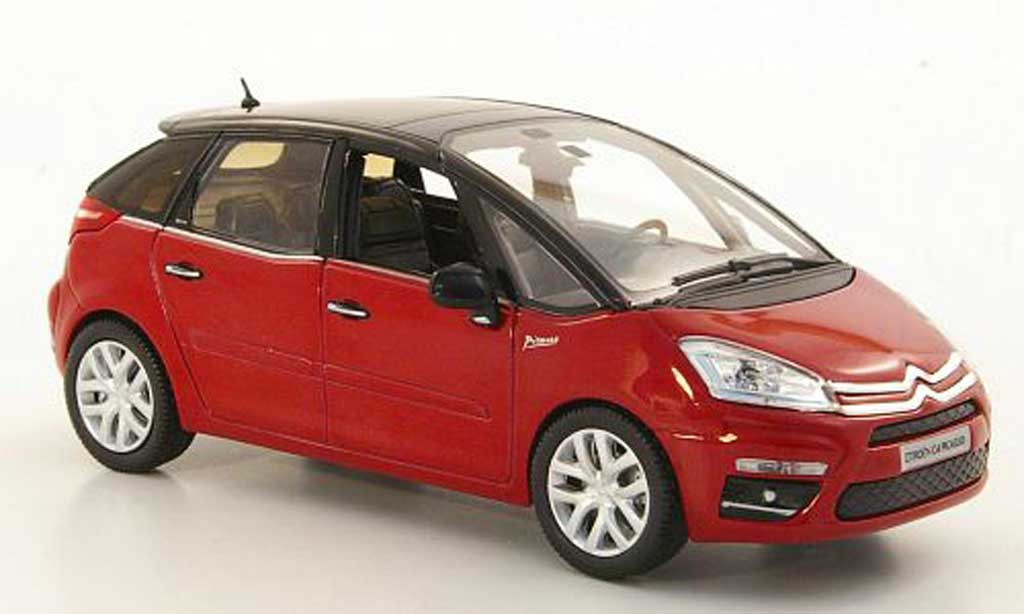 Citroen C4 Picasso 1/43 Norev Picasso rood/zwart 2000 modelauto