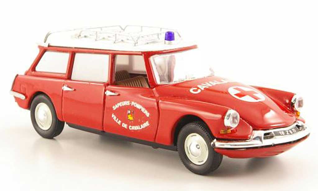 Citroen ID 19 1/43 Rio Stationwagen Brandweerambulanz - Ville de Cavalaire 1962 modelauto
