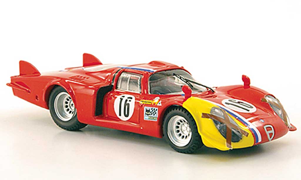 Alfa Romeo 33.2 1968 1/43 Best 1968 Lunga No.16 T.Pilett Spa modelauto