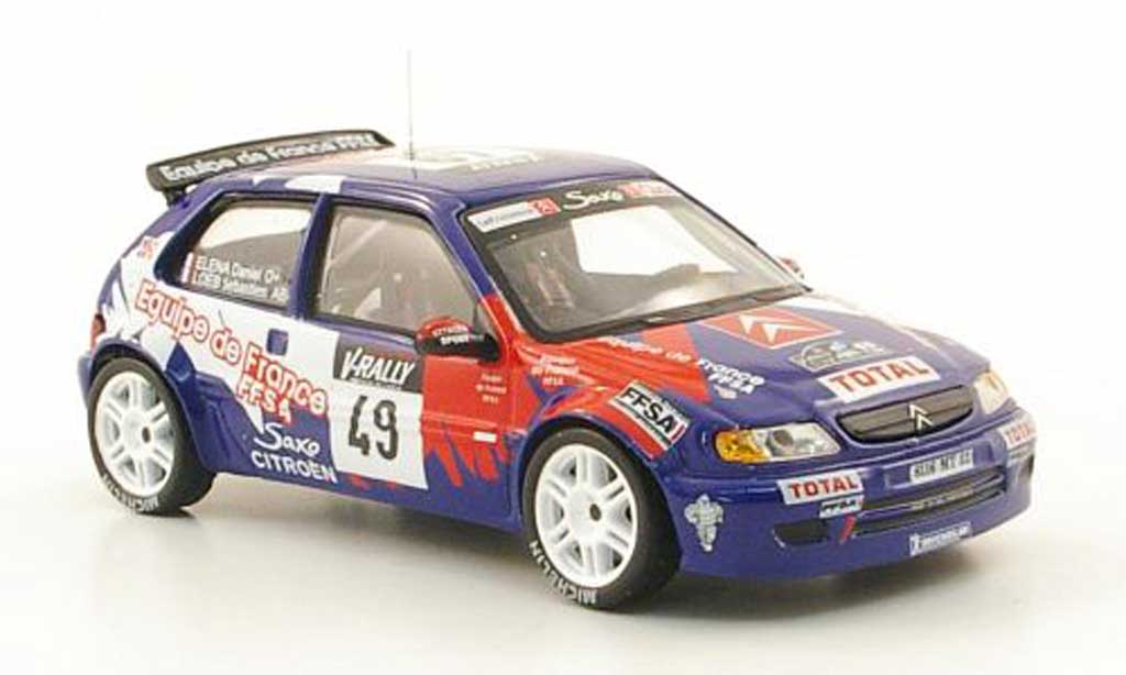 Citroen Saxo Kit Car 1999 1/43 Hachette Kit Car 1999 No.49 Total Tour de Corse modelauto