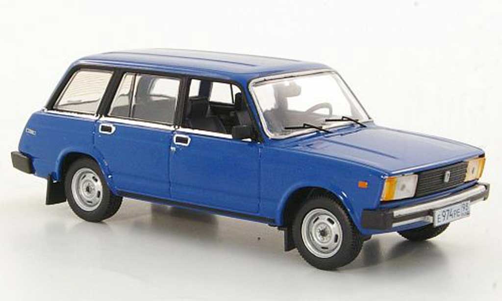 Lada Vaz 1/43 IST Models 2104 blauw 1989 modelauto