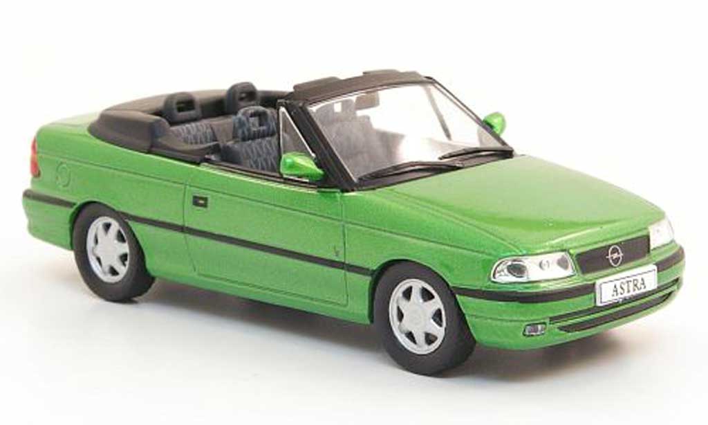 Opel Astra 1/43 Hachette F Cabriolet grun (ohne Magazin) 1994 modelauto
