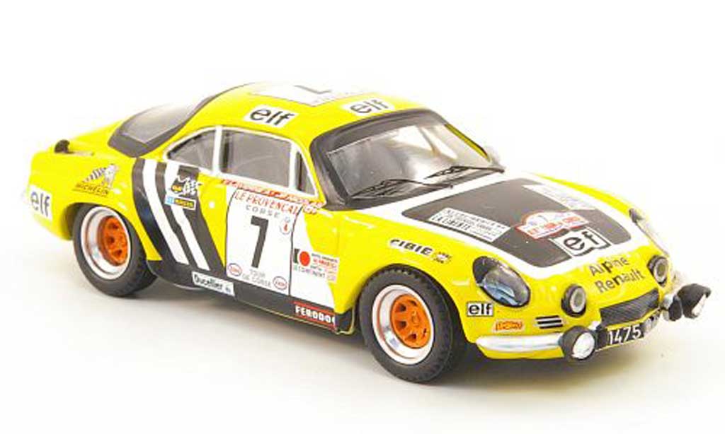 Alpine A110 1/43 Trofeu No.7 Nicolas/Laverne Tour de Corse 1975 modelauto