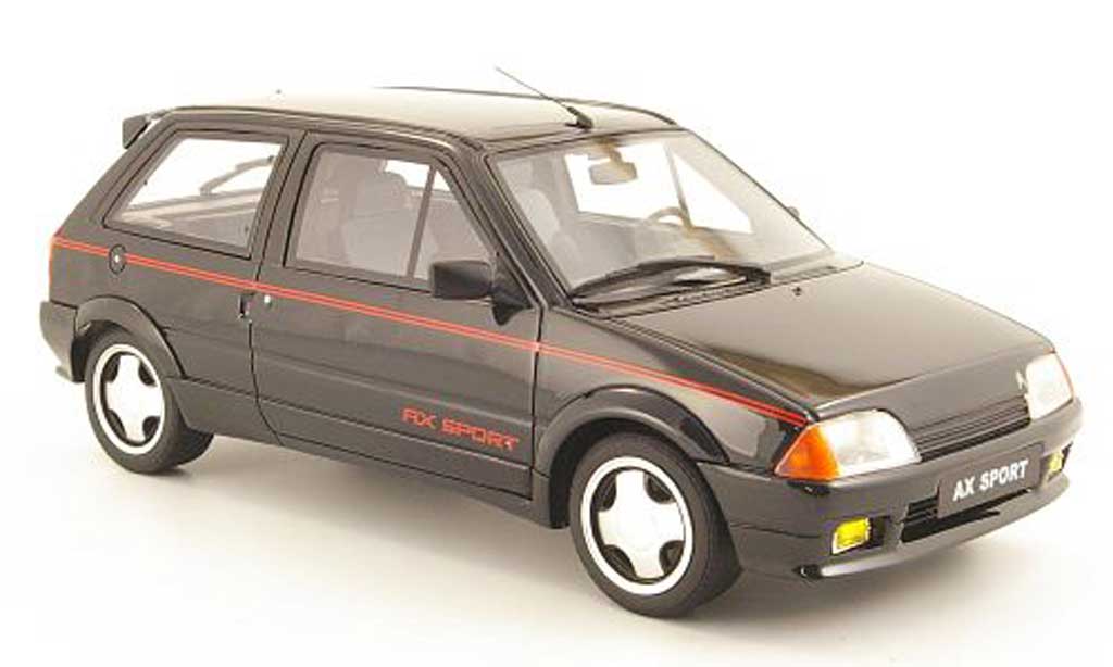 Citroen AX 1/18 Ottomobile sport zwart modelauto