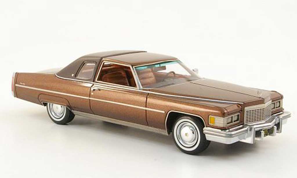 Cadillac Deville 1976 1/43 Neo 1976 Coupe bruin/bruin modelauto