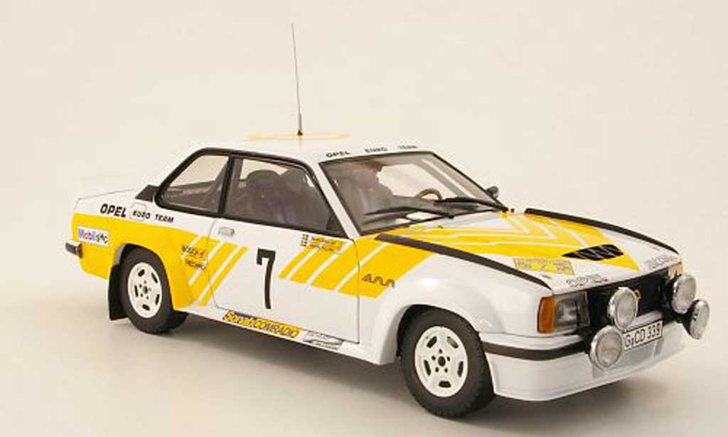 Opel Ascona B 1/18 Sun Star B 400 No.8 Kullang/Berglund rallye Schweden 1980 modelauto