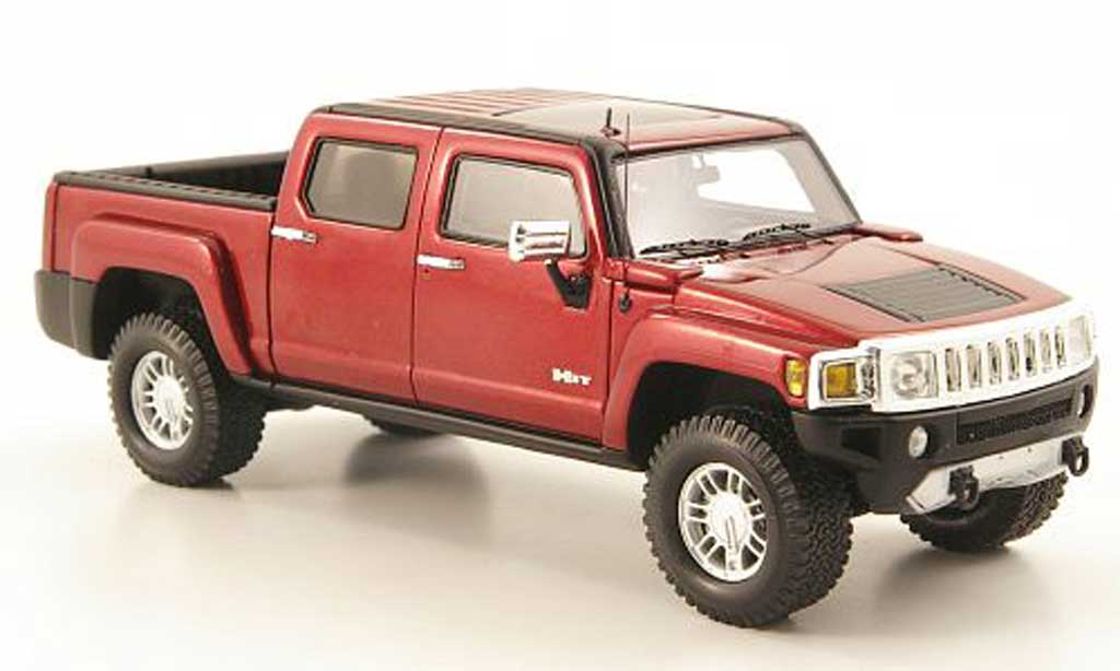 Hummer H3 1/43 Luxury Collectibles T rood 2008 modelauto